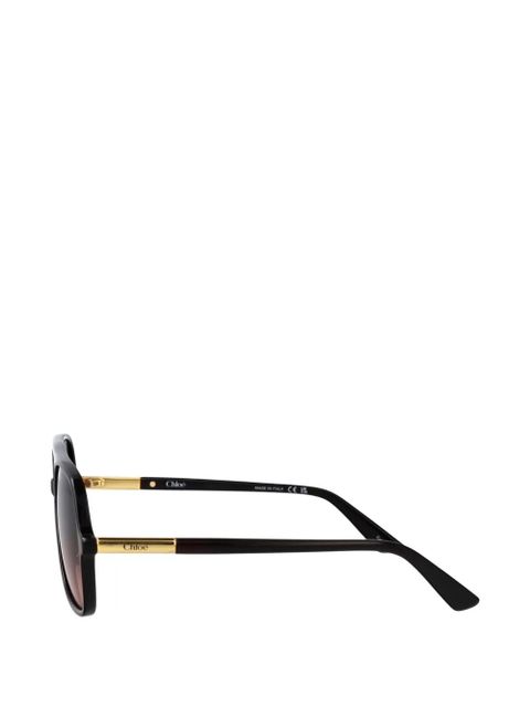 Chloé Eyewear pilot-frame sunglasses - Black