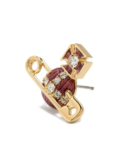 Vivienne Westwood crystal-embellished Orb earrings - Gold