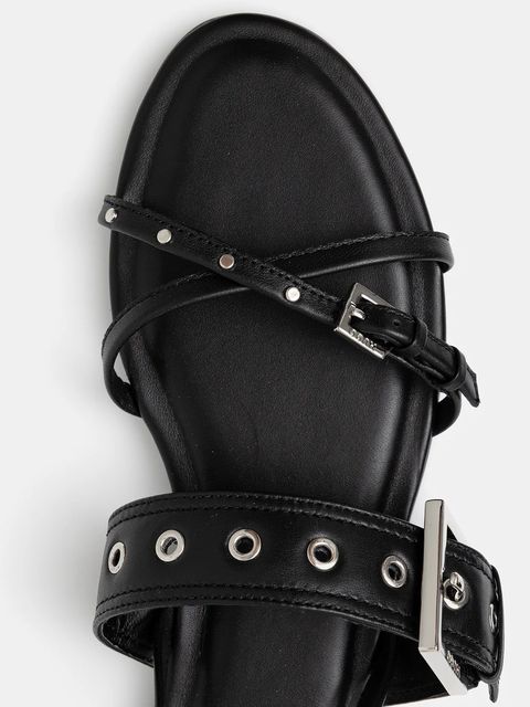 HUGO sandały skórzane Tayna