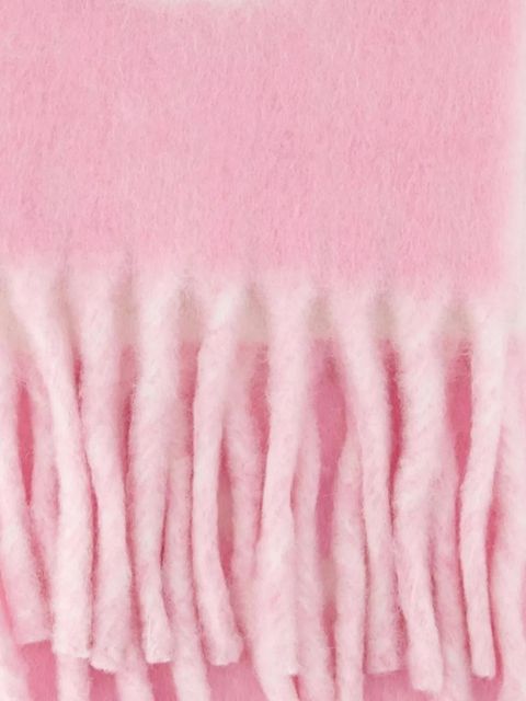 Burberry logo-intarsia fringed scarf - Pink - zdjęcie produktu nr 2