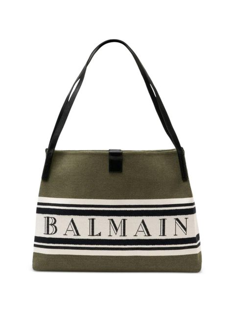 Balmain medium Release Shopper shoulder bag - Green - zdjęcie produktu nr 1