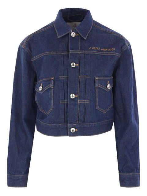 Vivienne Westwood Marlene cropped denim jacket - Blue - zdjęcie produktu nr 1