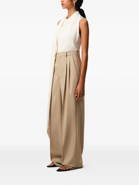 AMI Paris high-waisted pleated trousers - Neutrals