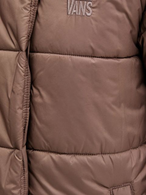 Vans kurtka kolor brązowy zimowa VN000PK3CHG1
