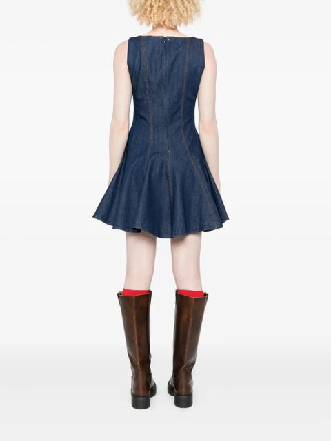 Maje sleeveless denim mini dress - Blue