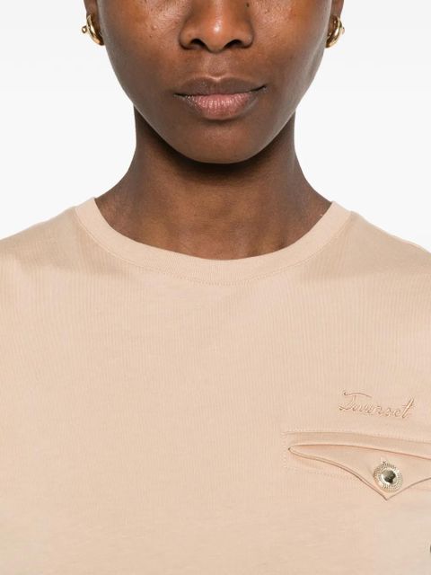 TWINSET chest-pocket sleeveless T-shirt - Neutrals
