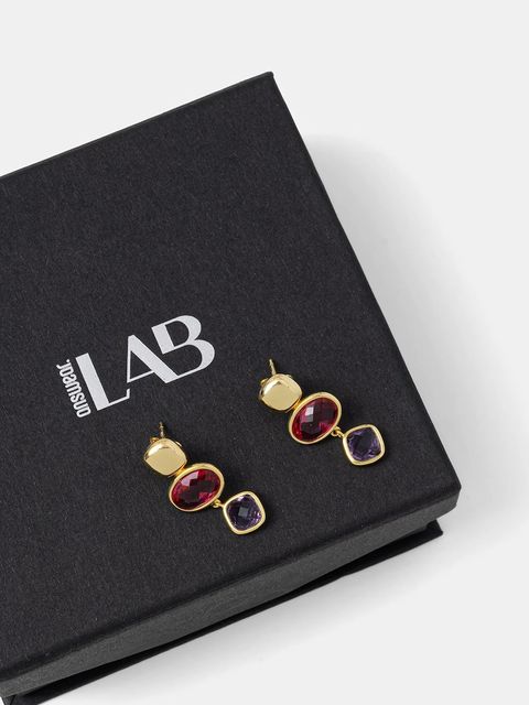 Answear.LAB kolczyki ze srebra 925 pozłacanego 18k złotem