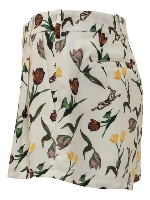 Marni tulip hares-print shorts - White - zdjęcie produktu nr 2