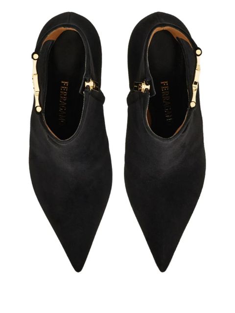 Ferragamo 70mm cut-out leather boots - Black