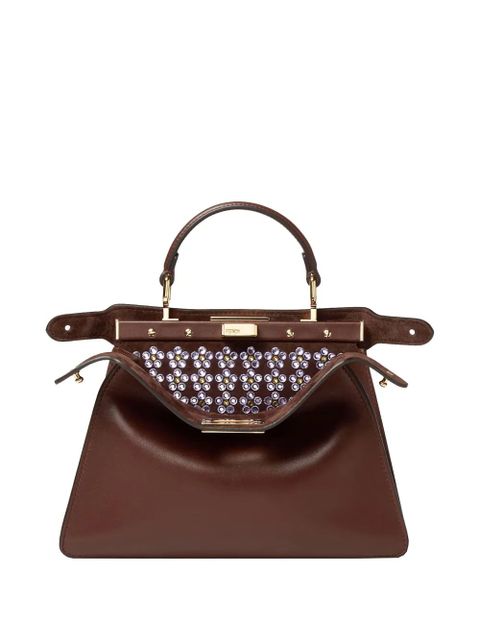 FENDI small Peekaboo ISeeU tote bag - Brown