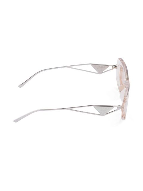 Prada Eyewear Symbole rectangle-frame sunglasses - Neutrals