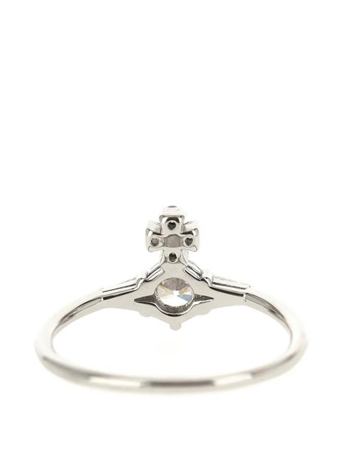 Vivienne Westwood Ofelia crystal-embellished Orb ring - Silver - zdjęcie produktu nr 2