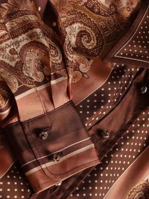 ZIMMERMANN paisley-print silk shirt - Brown - zdjęcie produktu nr 2