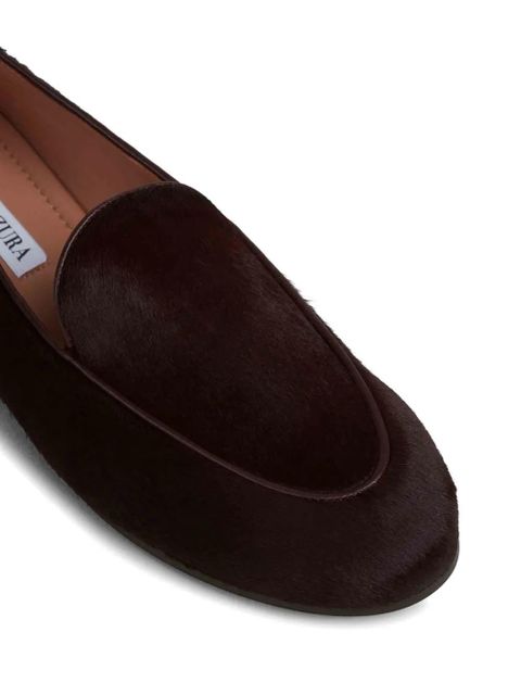 Aquazzura round-toe loafers - Brown