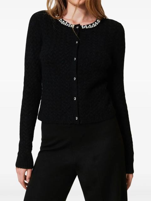 TWINSET embroidered cardigan - Black - zdjęcie produktu nr 2