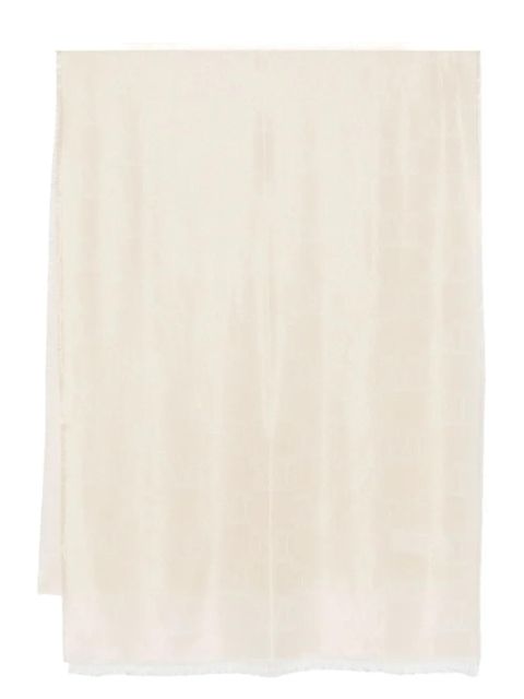 Max Mara monogram-jacquard scarf - Neutrals - zdjęcie produktu nr 1