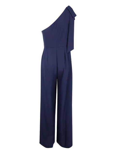 Lauren Ralph Lauren one-shoulder bow jumpsuit - Blue