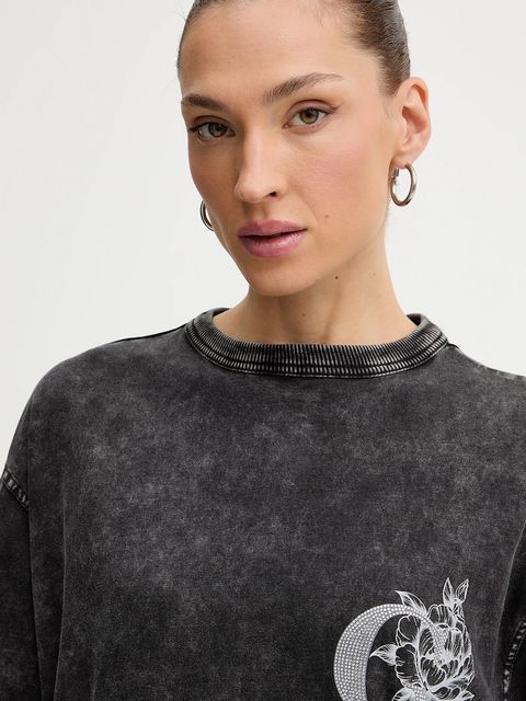 Guess t-shirt bawełniany damski kolor szary W5BI19 I3Z14