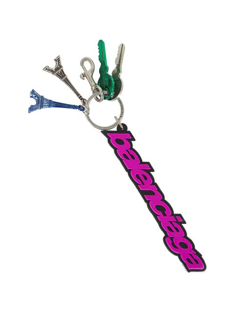 Balenciaga Eiffel Tower charm keychain - Pink - zdjęcie produktu nr 1