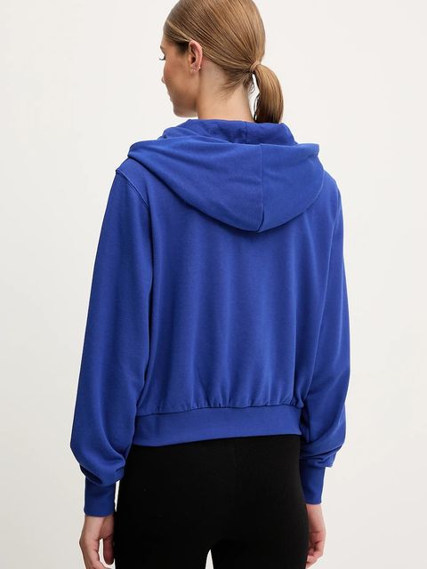 Nike bluza Los Angeles Dodgers damska kolor niebieski z kapturem z aplikacją 035D-11TU-LD-HVV