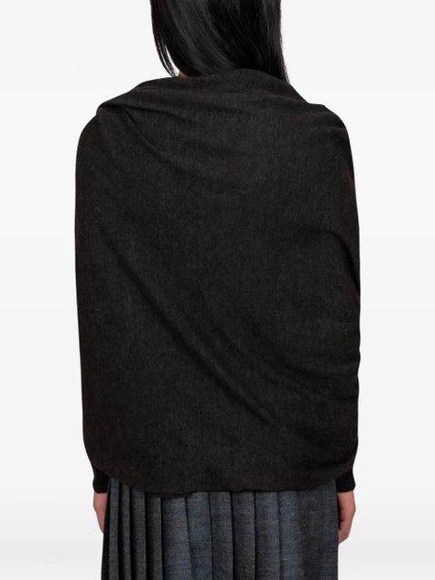 Paloma Wool Elio draped-design T-shirt - Brown