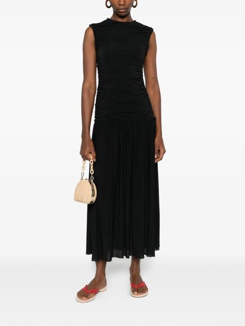 SANDRO ruched dress - Black - zdjęcie produktu nr 2