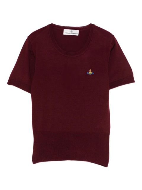 Vivienne Westwood orb-detail short-sleeve top - Red