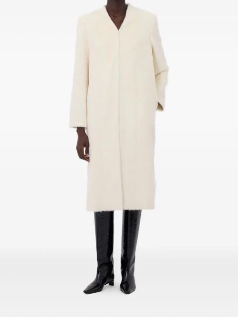 LouLou de Saison V-neck single-breasted coat - White - zdjęcie produktu nr 2