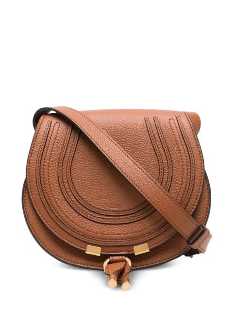 Chloé small Marcie leather shoulder bag - Brown - zdjęcie produktu nr 1