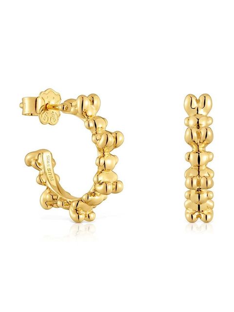 Tous kolczyki ze srebra pokrytego złotem Bold Bear - zdjęcie produktu nr 1