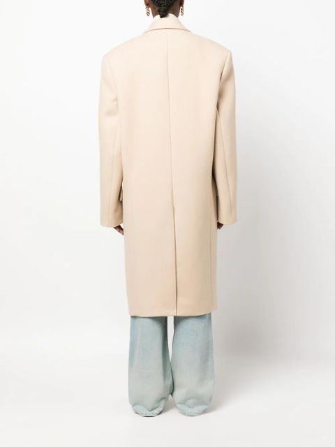 WARDROBE.NYC x Hailey Bieber virgin wool coat - Neutrals