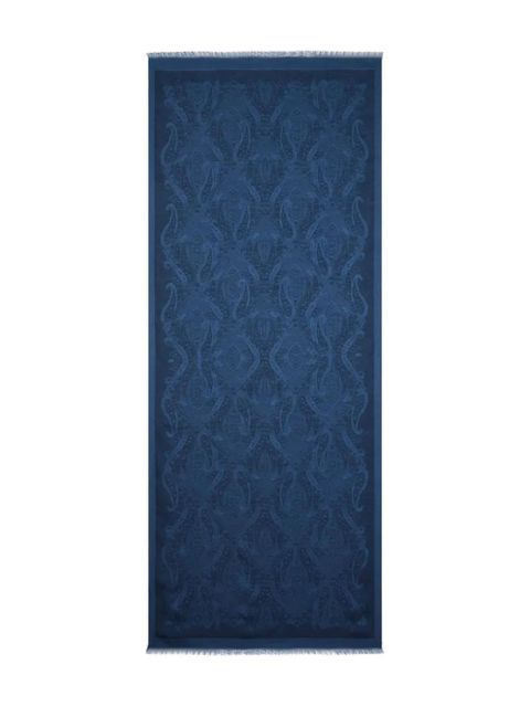 ETRO jacquard paisley-motif scarf - Blue - zdjęcie produktu nr 1
