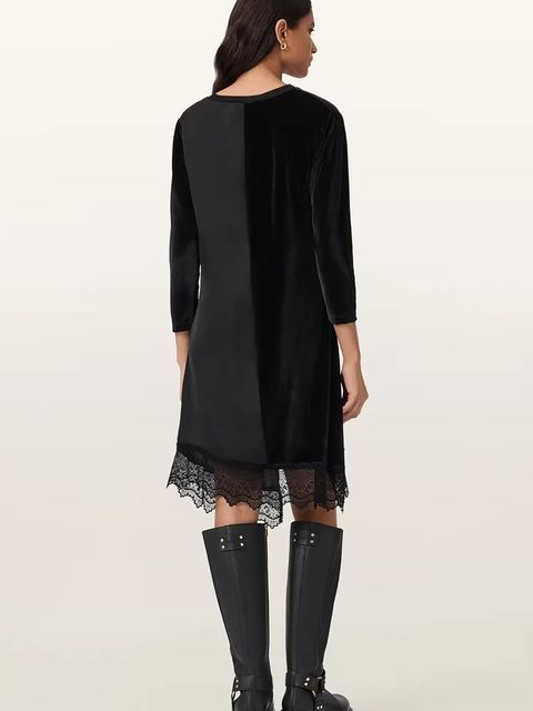 AllSaints sukienka welurowa - zdjęcie produktu nr 2