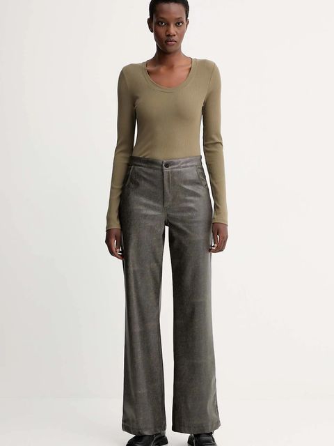 Calvin Klein longsleeve kolor zielony LV044D235G - zdjęcie produktu nr 2