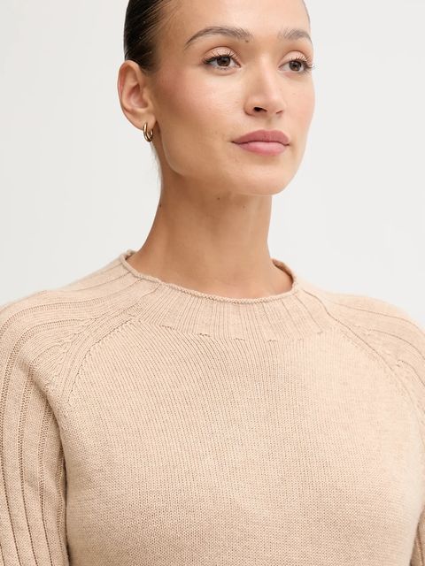 Pepe Jeans sweter z dodatkiem wełny damski kolor beżowy PL7000056 - zdjęcie produktu nr 2