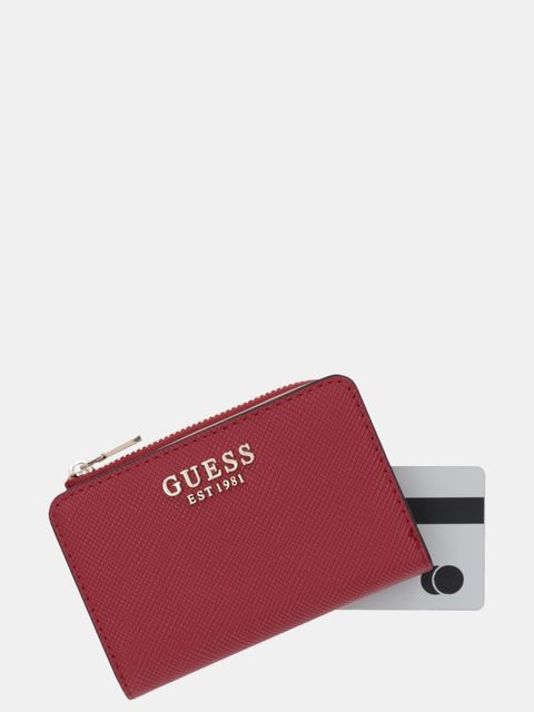 Guess portfel LAUREL damski kolor czerwony SWZG74 59156