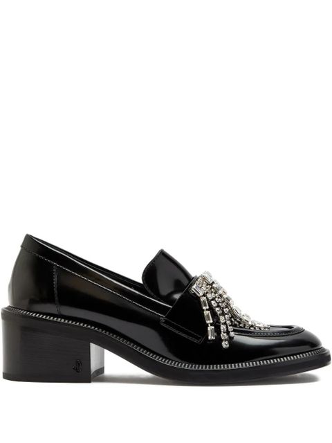 Jimmy Choo Tylor crystal-embellished loafers - Black - zdjęcie produktu nr 1