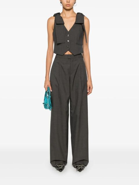 Blumarine logo-plaque trousers - Grey - zdjęcie produktu nr 2