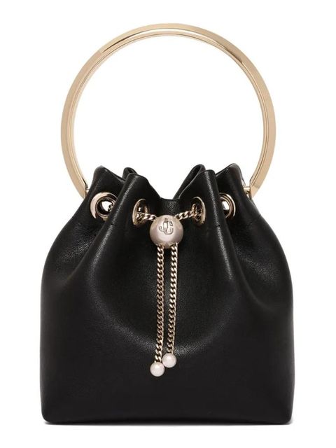 Jimmy Choo mini Bon Bon bucket bag - Black - zdjęcie produktu nr 1