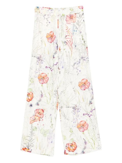 Alexander McQueen floral-print trousers - Neutrals - zdjęcie produktu nr 1