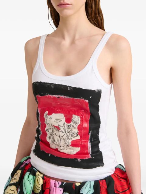 Marni cotton tank top - White