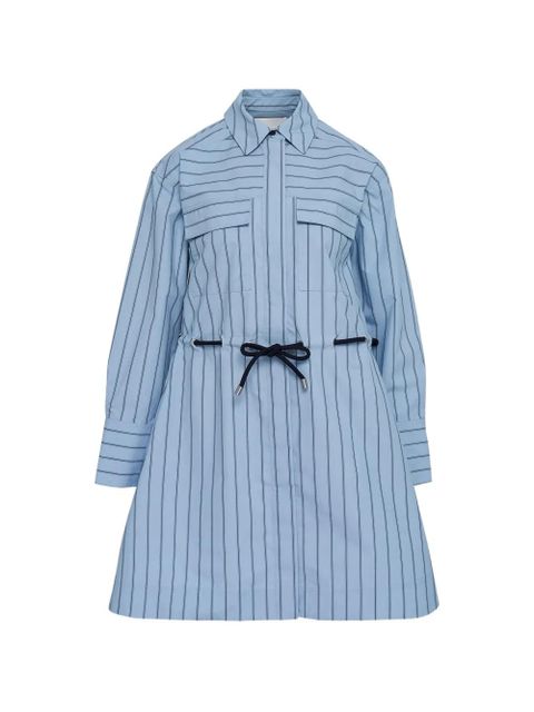 3.1 Phillip Lim long-sleeves belted mini shirt dress - Blue - zdjęcie produktu nr 1