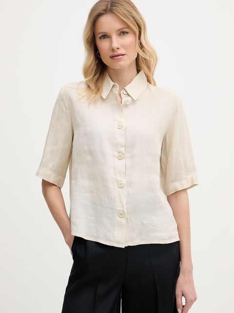 United Colors of Benetton koszula damska lniana - zdjęcie produktu nr 1
