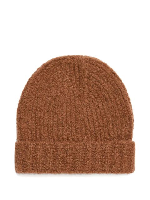 Alanui knitted cashmere-blend beanie - Brown - zdjęcie produktu nr 1