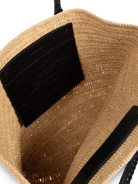 Balenciaga raffia tote bag - Neutrals