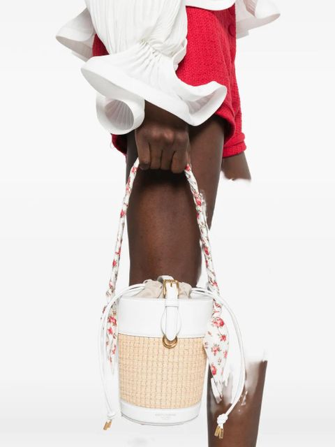 Dolce & Gabbana floral-print bucket bag - White - zdjęcie produktu nr 2