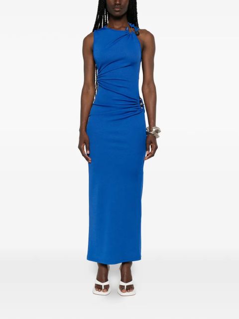 Christopher Esber Calisto Trinity stone-embellished maxi dress - Blue