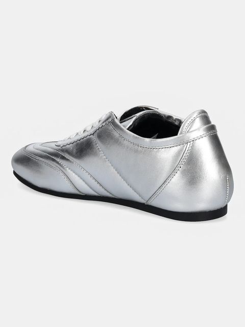 Love Moschino sneakersy skórzane damskie kolor srebrny JA10201G1NIF0902 - zdjęcie produktu nr 2