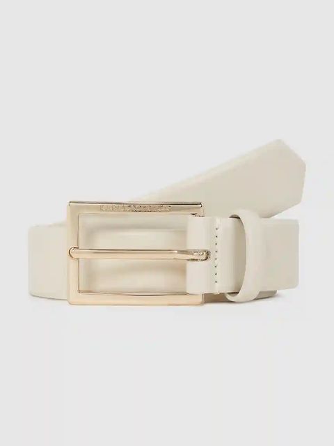 Karl Lagerfeld pasek skórzany damski kolor beżowy A4W33132 - zdjęcie produktu nr 1