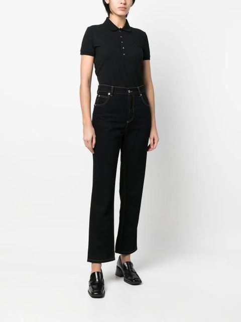 Lauren Ralph Lauren embroidered logo polo shirt - Black - zdjęcie produktu nr 2